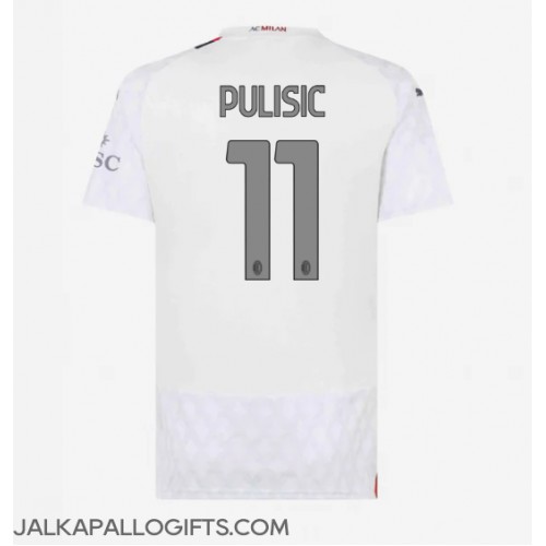 AC Milan Christian Pulisic #11 Vieraspaita Naiset 2023-24 Lyhythihainen